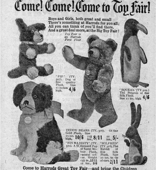 Pip, Squeak and Wilfred toys came in all sizes.